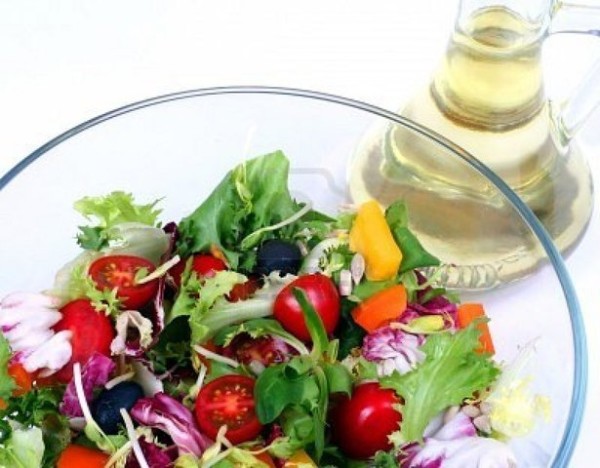 Fresh Salad With Oil
